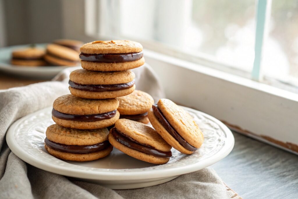 Home 3 Featured image of Mini Jacques Torres Cookies with chocolate-dipped bottoms