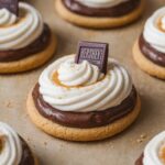 Frosted S’mores Cookies That Taste Like Childhood and Feel Like a Hug 2 Frosted Smores Cookies topped with Hersh